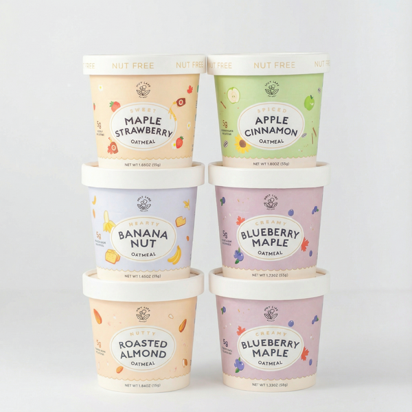 6-Cup Instant Oatmeal Sampler Variety Pack | High Fiber, Low Sugar