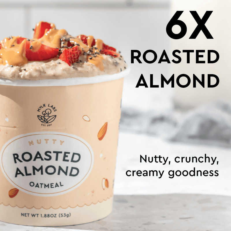 6x roasted almond oatmeal cups hover