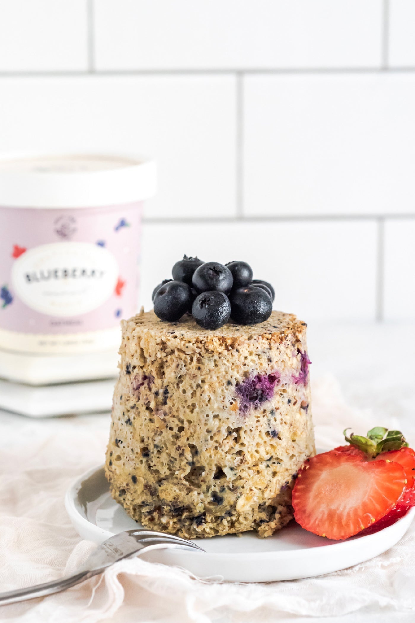 5-Minute Microwavable Blueberry Mug Muffin