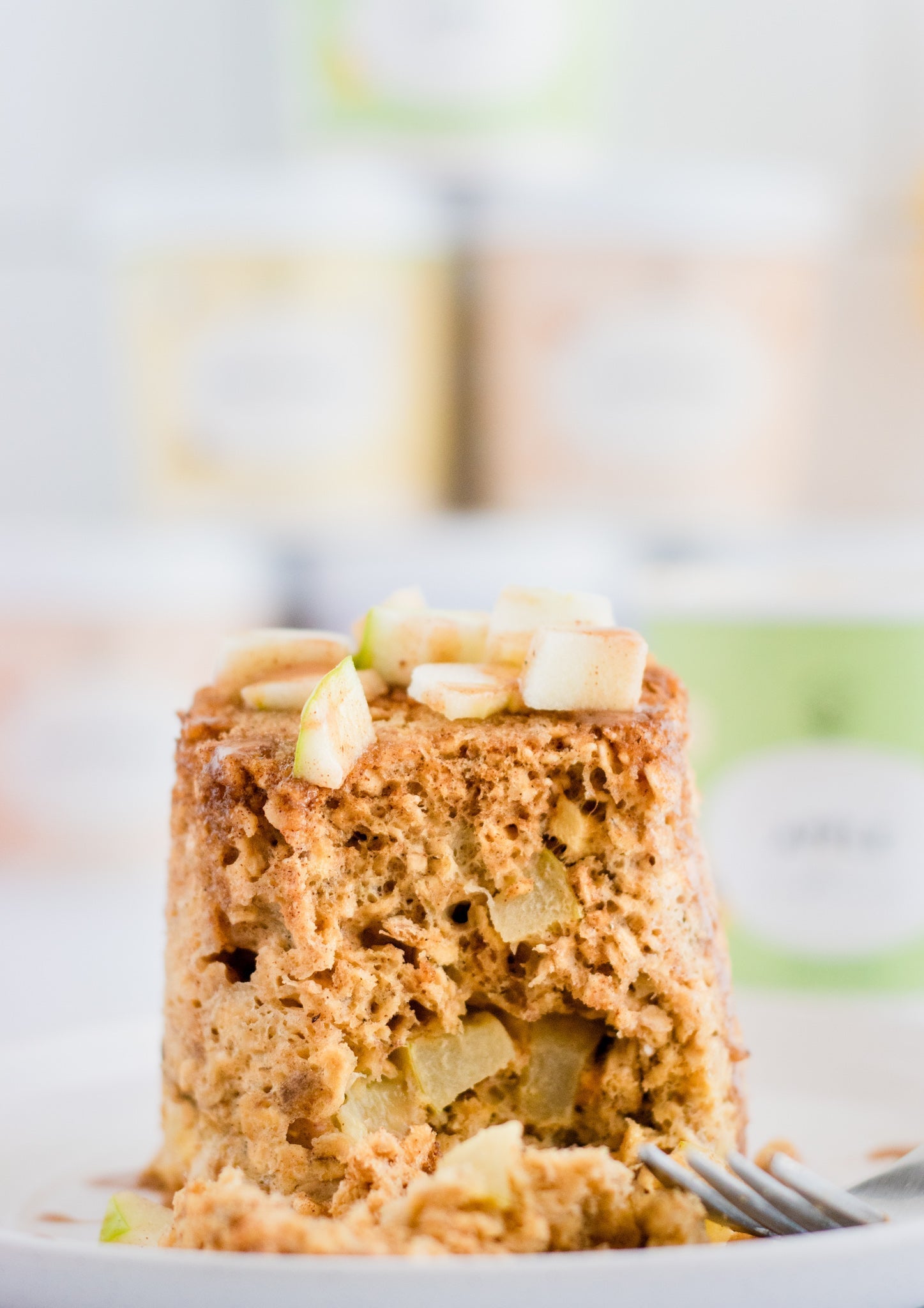 Microwave Oatmeal Apple Muffin