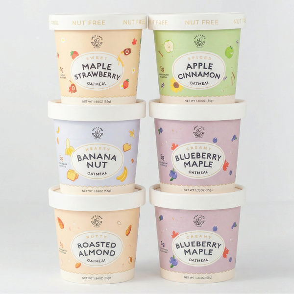 6-Cup Instant Oatmeal Sampler Variety Pack | High Fiber, Low Sugar