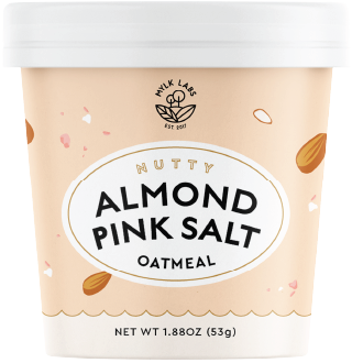 almond pink salt oatmeal mylk labs