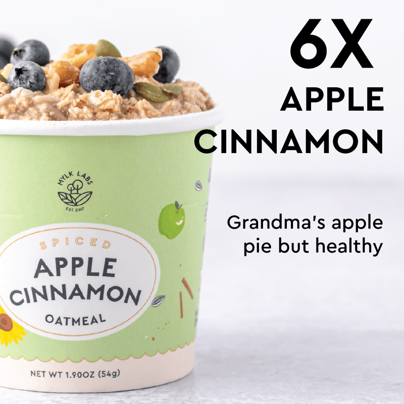 6x apple cinnamon oatmeal cup hover