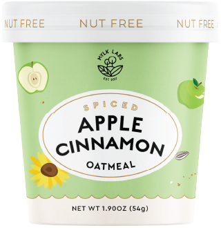 mylk labs apple cinnamon oatmeal cup