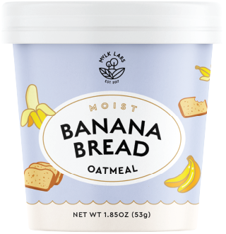 mylk labs banana bread oatmeal cup