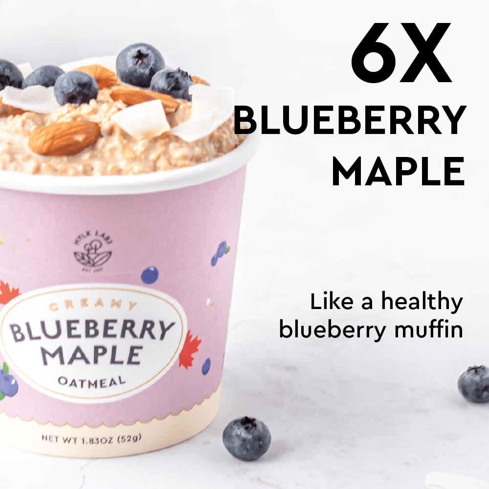 6x blueberry maple oatmeal cups
