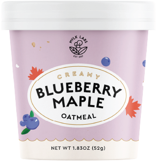 mylk labs blueberry maple oatmeal cup