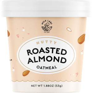 nutty roasted almond instant oatmeal cup